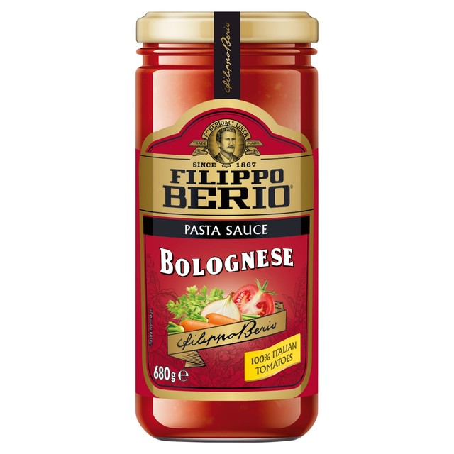 Filippo Berio Bolognese pasta sauce, UK version