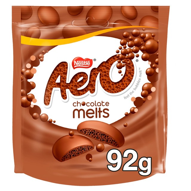 Aero Melts milk chocolate sharing bag 92g - British product