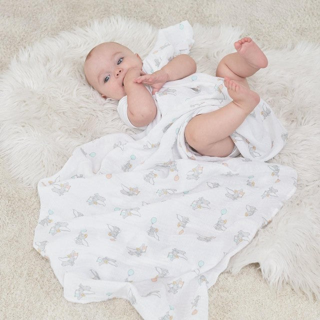 Aden & Anais muslin swaddle blankets Dumbo 4 pack - British product
