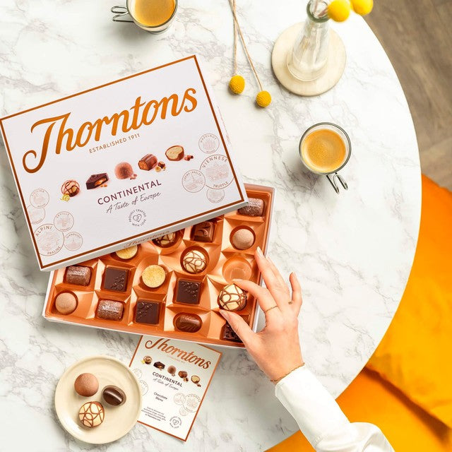 Thorntons Continental Collection chocolate box 264g (British brand)