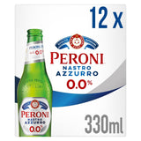 Peroni Nastro Azzurro 0% alcohol-free beer 12x330ml bottles, imported from the UK