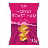 M&S honey roast ham crisps 150g, imported from the UK