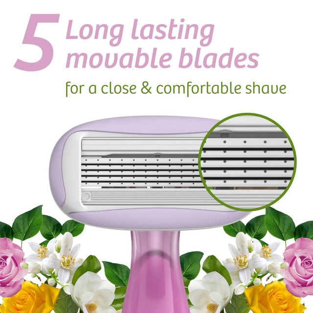 BIC Soleil Escape 5-blade razor rose magnolia (British brand)