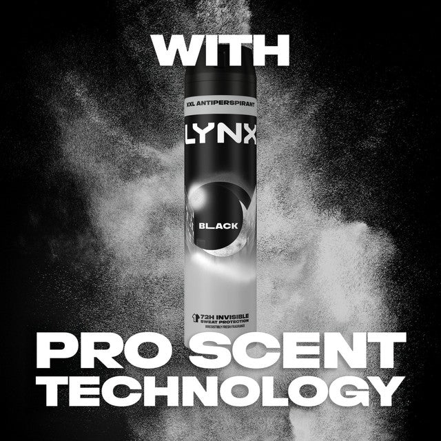 Lynx Black anti-perspirant deodorant spray 250ml, UK version