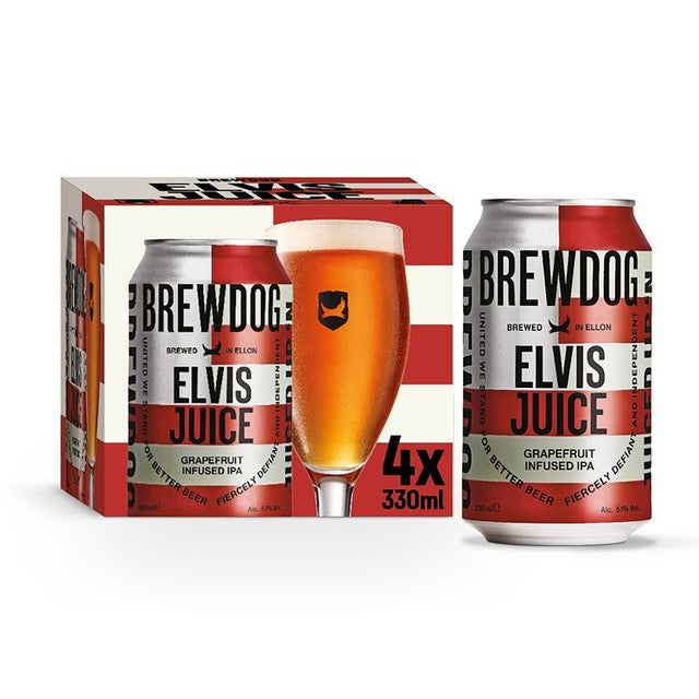 BrewDog Elvis Juice American IPA Beer 4 x 330ml - British product