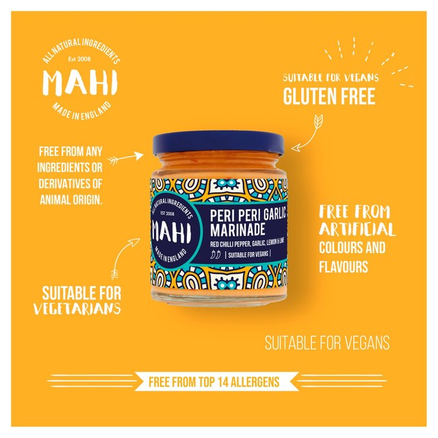 Mahi Peri Peri Garlic Marinade 200ml, imported from the UK