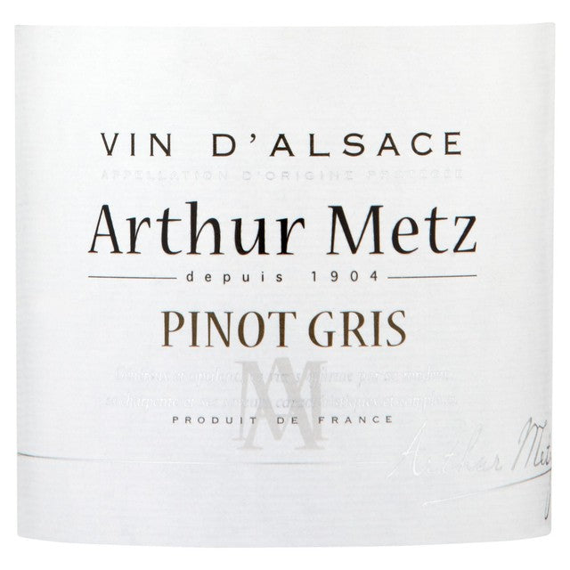 Arthur Metz Alsace Pinot Gris white wine 75cl - British product