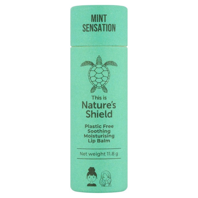 Nature's Shield Mint Sensation plastic free lip balm, UK version
