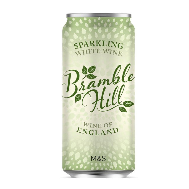 M&S Bramble Hill Sparkling Brut Can 20cl, imported from the UK