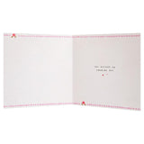 M&S wife birthday card with bubbles design 15x15cm, imported from the UK