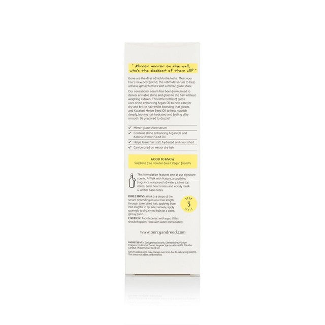 Percy & Reed shine serum 50ml, imported from the UK