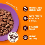 Lily's Kitchen chicken and fish cat food for mature cats 85g can, UK version
