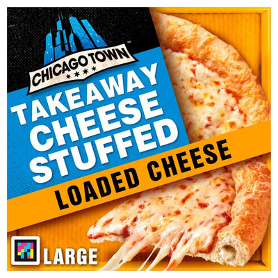 M&S Chicago Town Takeaway Cheesy Stuffed Crust Cheese Frozen Pizza Large 630g- Buy online at McGrocer