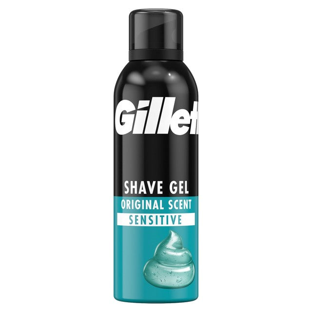 Gillette shaving gel sensitive skin 200ml, UK version