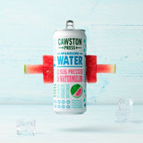 Cawston Press watermelon sparkling water can, UK version