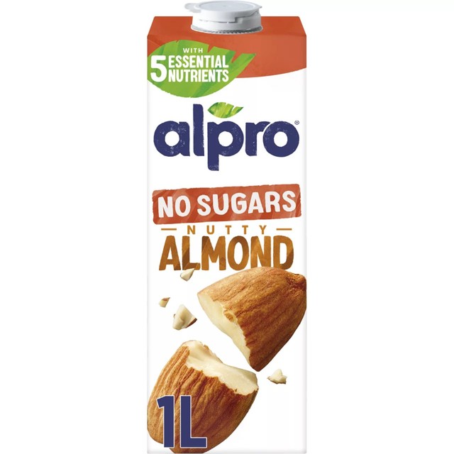 Alpro almond no sugar drink 1L - British product