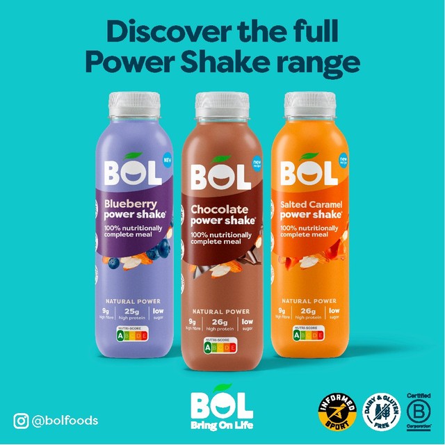 BOL vanilla power shake 410g - British product