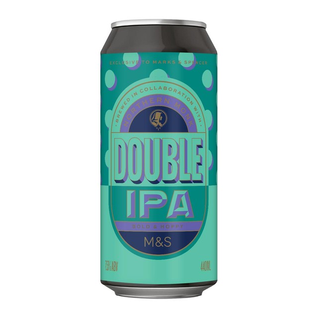 M&S Double IPA beer 440ml, imported from the UK