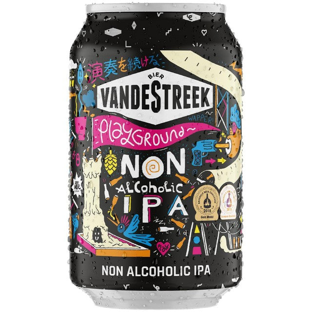 Vandestreek Playground alcohol-free IPA 330ml (British brand)
