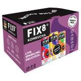 Fix8 Kombucha Variety Pack 3 flavours, imported from the UK