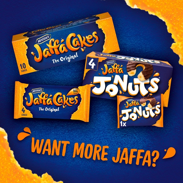 McVitie's Jaffa Jonuts Original 4 pack, imported from the UK