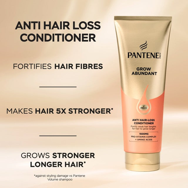 Pantene Grow Abundant anti-hair loss conditioner, imported from the UK