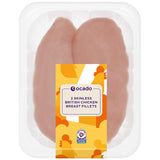Ocado skinless chicken breast fillets 350g, imported from the UK