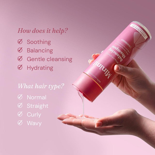 Miniml shampoo Pink Grapefruit & Aloe Vera Refill 1L, imported from the UK