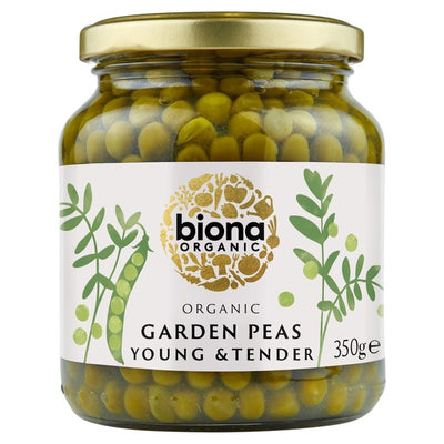 Biona Bio Gartenerbsen Erbsen im Glas 350g