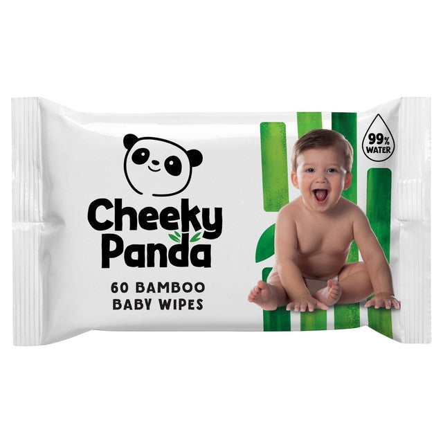 The Cheeky Panda unscented baby wipes 60 wipes (British brand)