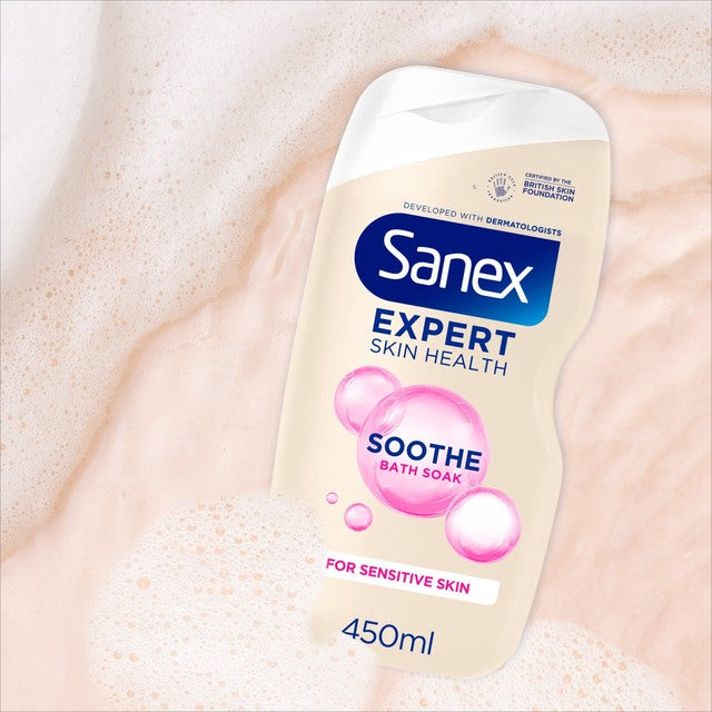 Sanex Sensitive Soothing Bubble Bath Soak 450ml (British brand)
