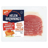 Helen Browning Organic Smoked Back Bacon 184g, UK version