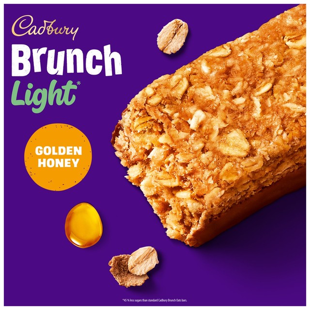 Cadbury Brunch Light honey and oat cereal bars, imported from the UK