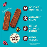 Lily's Kitchen duck and pear strips dog treats (British brand)