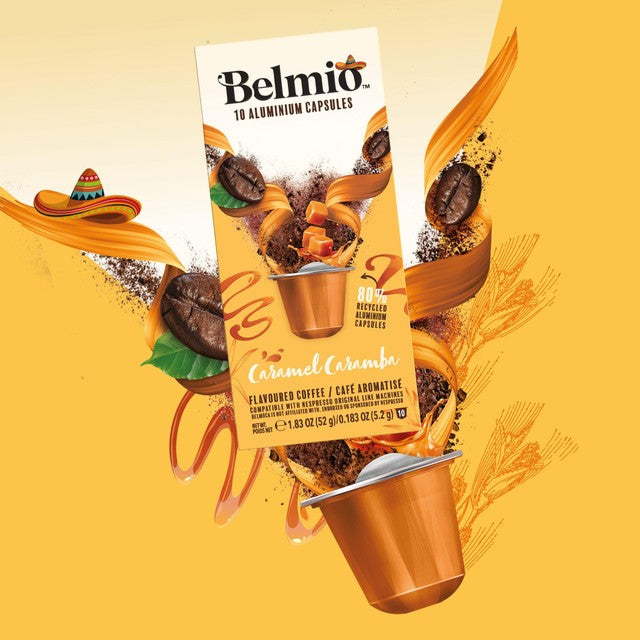 Belmio Caramel Caramba coffee pods 10 pack - British product