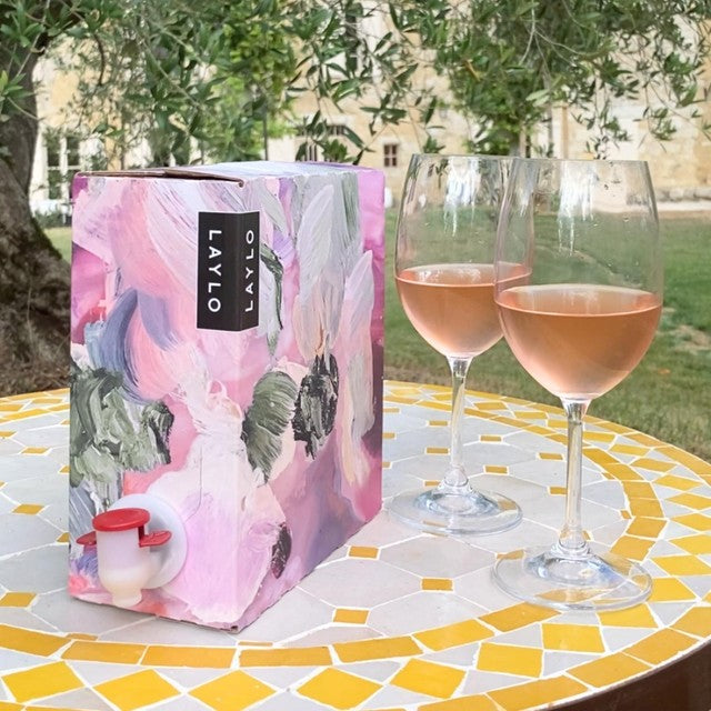 Laylo Luberon rosé wine 2.25L, UK version