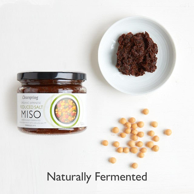 Clearspring organic reduced salt miso paste 270g - British product