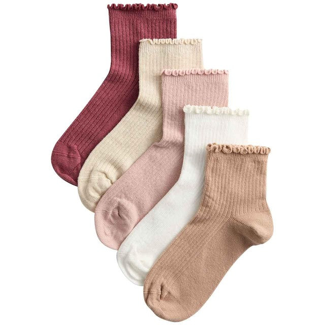 M&S girls cotton socks multi pack large 12.5-3.5, imported from the UK