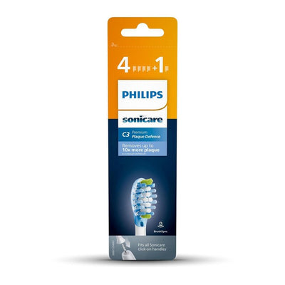 Philips Sonicare Premium Plaque Defence Weiße Ersatz-Zahnbürstenköpfe Packung mit 5 Stück
