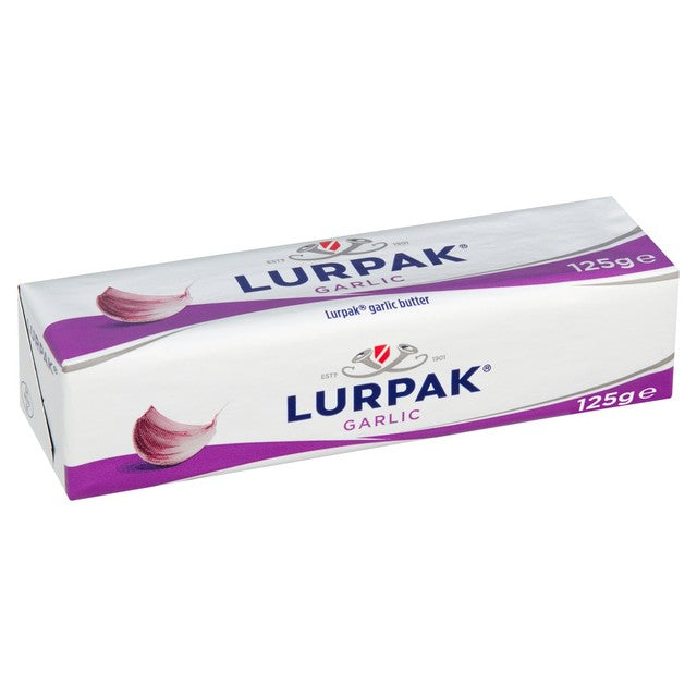 Lurpak salted garlic butter 125g, UK version