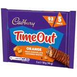 Cadbury Timeout orange chocolate wafer multi-pack, UK version