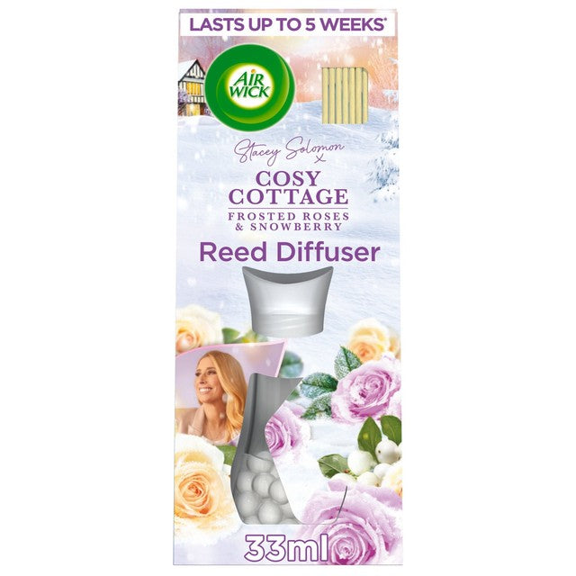 Airwick reed diffuser Cosy Cottage Frosted Roses & Snowberry 33ml - British product