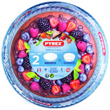 Pyrex cake and flan dish set 26cm and 28cm, imported from the UK