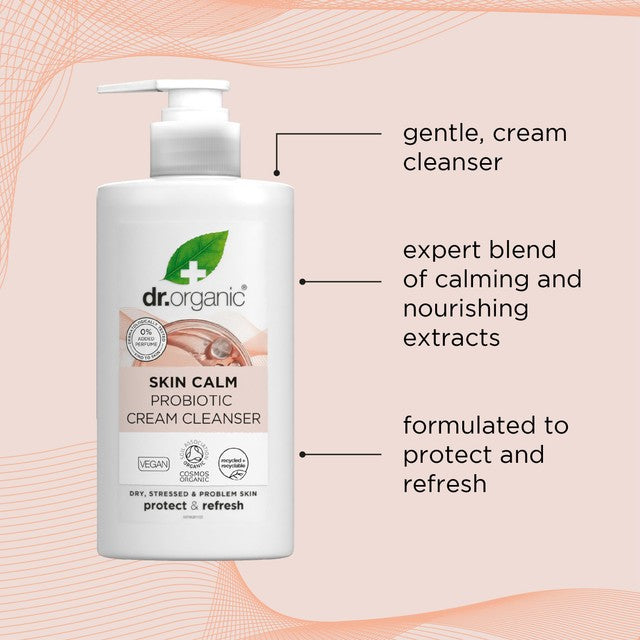 Dr Organic Probiotic Skin Calm cream cleanser 150ml - British product