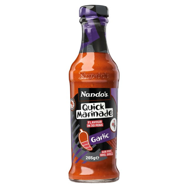 Nando's Garlic Peri-Peri Marinade 265g, imported from the UK