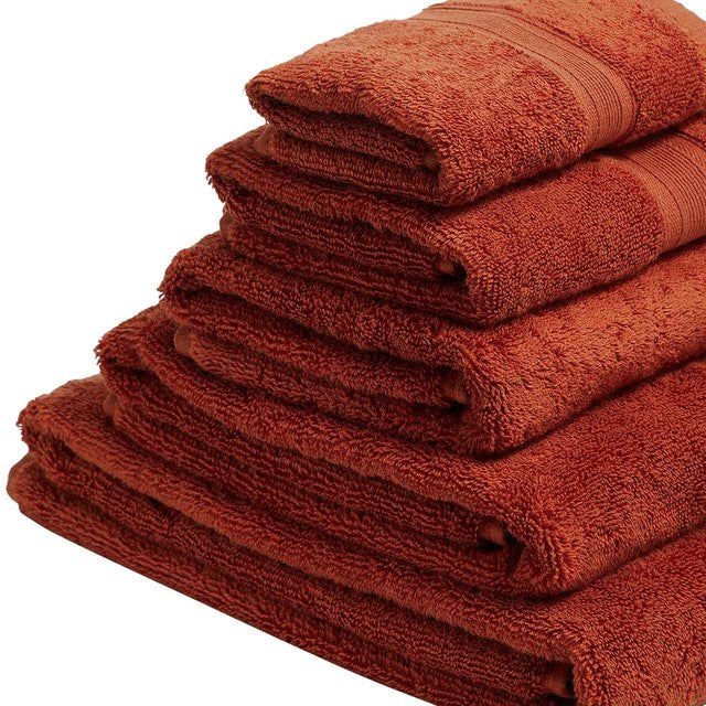 M&S pure cotton bath towel Rust, imported from the UK