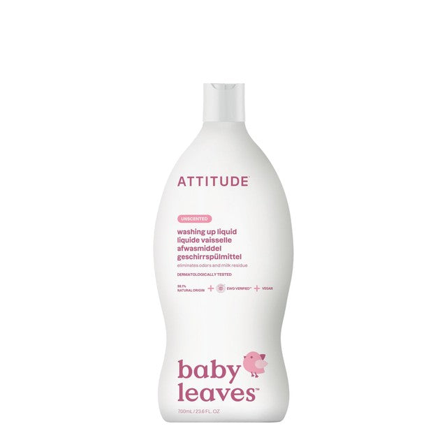 Attitude Little Ones Fragrance Free washing up liquid 700ml - British product