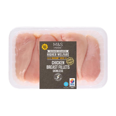 M&S M&S Oakham Gold Fresh Chicken Breast Fillets 1kg- Buy online at McGrocer