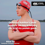 Optimum Nutrition Juicy Peach vegan protein powder 280g, imported from the UK