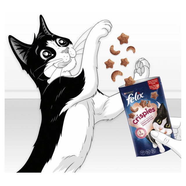 Felix Crispies salmon and trout cat treats 45g - British product